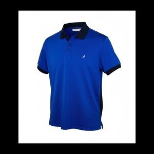 Nautica Men's Polo Shirt in Blue and Black
